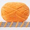 Chenille Yarn Blanket Yarn Light Worsted Weight Yarn for Knitting Fancy Yarn for Crochet Weaving DIY Craft Total Length 200m (218yds, 100g)_Orange